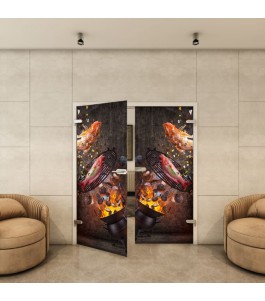 Ganzglastür - Fotoprint Model 287 für ein modernes Zuhause
