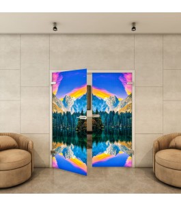 Ganzglastür - Fotoprint Model 321 für ein modernes Zuhause