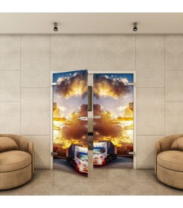 Ganzglastür - Fotoprint Model 328 für ein modernes Zuhause