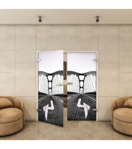 Ganzglastür - Fotoprint Model 330 für ein modernes Zuhause