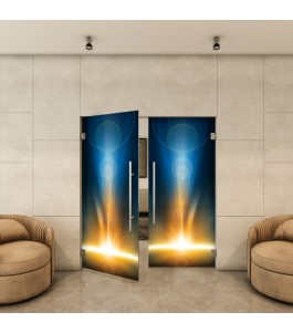 Pendeltür - Fotoprint Model 28 für ein modernes Zuhause