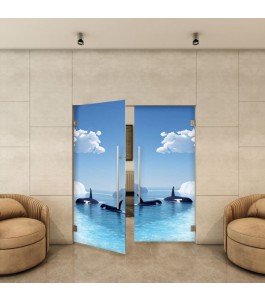 Pendeltür - Fotoprint Model 129 für ein modernes Zuhause
