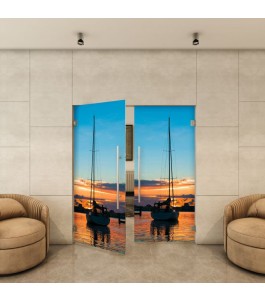 Pendeltür - Fotoprint Model 135 für ein modernes Zuhause