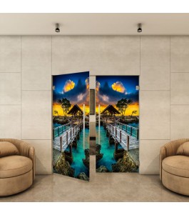Pendeltür - Fotoprint Model 185 für ein modernes Zuhause