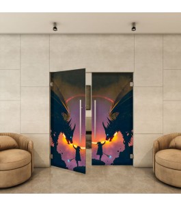 Pendeltür - Fotoprint Model 243 für ein modernes Zuhause