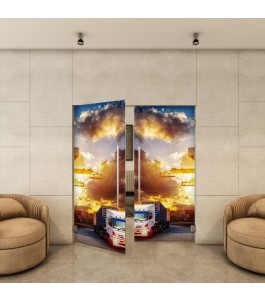 Pendeltür - Fotoprint Model 328 für ein modernes Zuhause