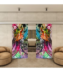 Glasschiebetür ECO-LINE - Fotoprint Model 1-modernes Zuhause