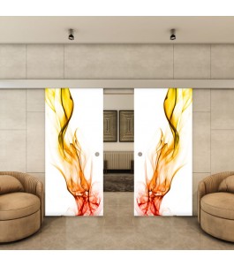 Glasschiebetür ECO-LINE - Fotoprint Model 2-modernes Zuhause