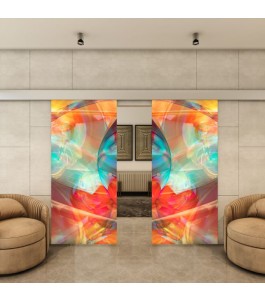 Glasschiebetür ECO-LINE - Fotoprint Model 21