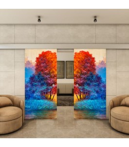 Glasschiebetür ECO-LINE - Fotoprint Model 25