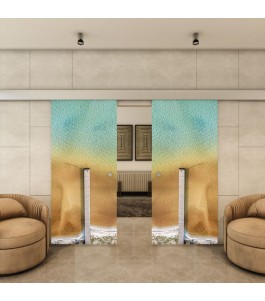 Glasschiebetür ECO-LINE - Fotoprint Model 144