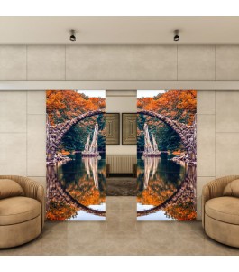 Glasschiebetür ECO-LINE - Fotoprint Model 159