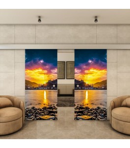 Glasschiebetür ECO-LINE - Fotoprint Model 166