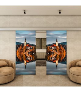Glasschiebetür ECO-LINE - Fotoprint Model 183