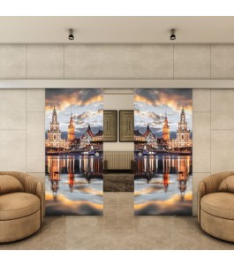 Glasschiebetür ECO-LINE - Fotoprint Model 203