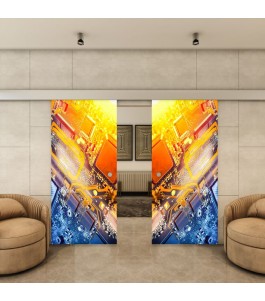 Glasschiebetür ECO-LINE - Fotoprint Model 217