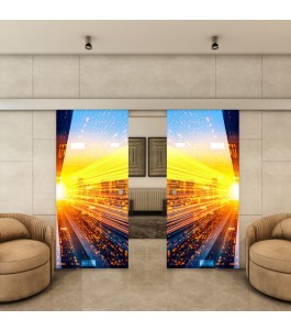 Glasschiebetür ECO-LINE - Fotoprint Model 220