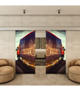 Glasschiebetür ECO-LINE - Fotoprint Model 261