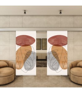 Glasschiebetür ECO-LINE - Fotoprint Model 345