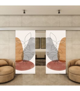Glasschiebetür ECO-LINE - Fotoprint Model 346