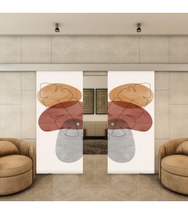 Glasschiebetür ECO-LINE - Fotoprint Model 347