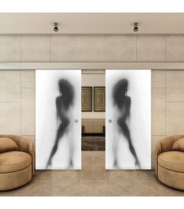 Glasschiebetür ECO-LINE - Fotoprint Model 356