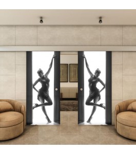 Glasschiebetür ECO-LINE - Fotoprint Model 357