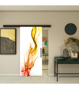 Glasschiebetür BLACK-LINE - Fotoprint Model 2