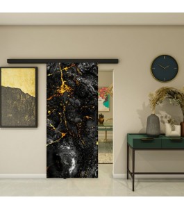 Glasschiebetür BLACK-LINE - Fotoprint Model 6