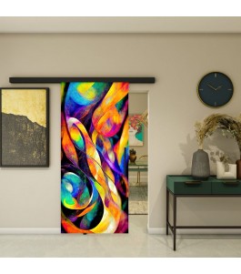 Glasschiebetür BLACK-LINE - Fotoprint Model 14