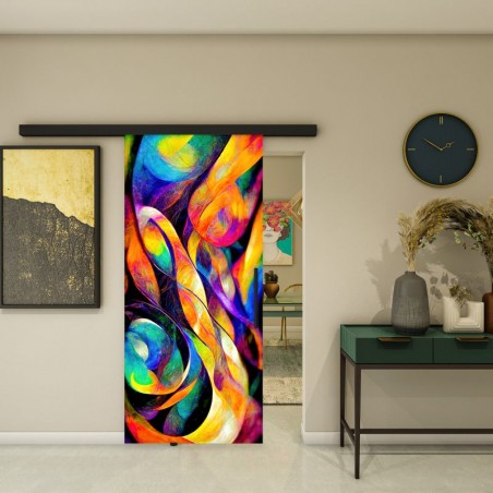 Glasschiebetür BLACK-LINE - Fotoprint Model 14
