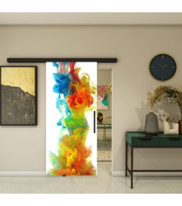 Glasschiebetür BLACK-LINE - Fotoprint Model 20