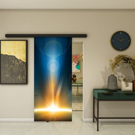 Glasschiebetür BLACK-LINE - Fotoprint Model 28