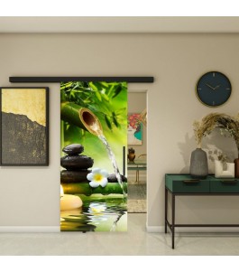 Glasschiebetür BLACK-LINE - Fotoprint Model 41