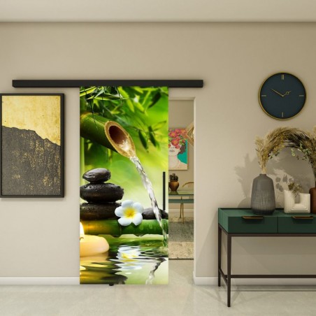 Glasschiebetür BLACK-LINE - Fotoprint Model 41