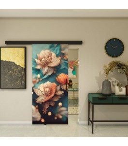 Glasschiebetür BLACK-LINE - Fotoprint Model 55