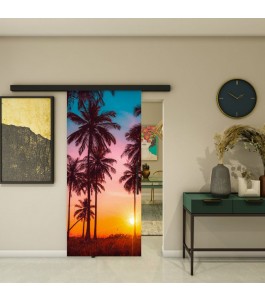Glasschiebetür BLACK-LINE - Fotoprint Model 63