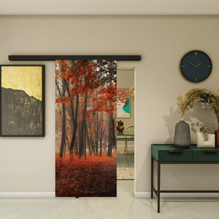 Glasschiebetür BLACK-LINE - Fotoprint Model 67