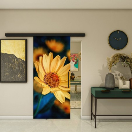 Glasschiebetür BLACK-LINE - Fotoprint Model 69