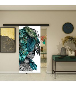 Glasschiebetür BLACK-LINE - Fotoprint Model 80