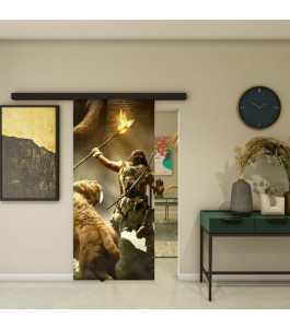 Glasschiebetür BLACK-LINE - Fotoprint Model 81