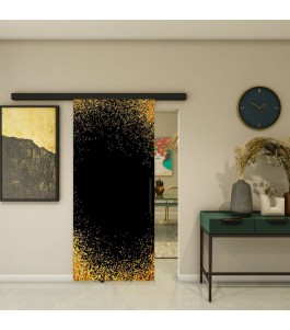 Glasschiebetür BLACK-LINE - Fotoprint Model 93