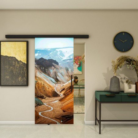 Glasschiebetür BLACK-LINE - Fotoprint Model 122