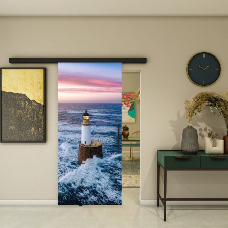 Glasschiebetür BLACK-LINE - Fotoprint Model 124