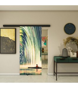 Glasschiebetür BLACK-LINE - Fotoprint Model 130