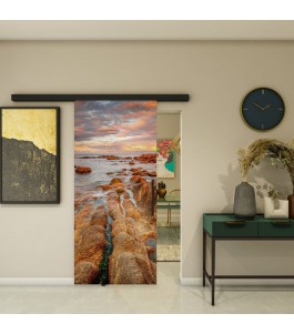 Glasschiebetür BLACK-LINE - Fotoprint Model 143