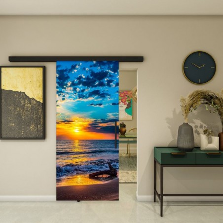 Glasschiebetür BLACK-LINE - Fotoprint Model 146