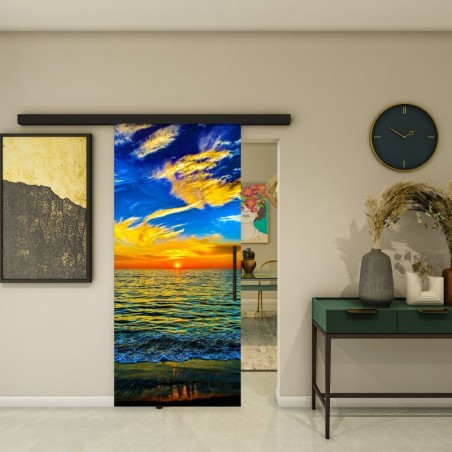 Glasschiebetür BLACK-LINE - Fotoprint Model 149
