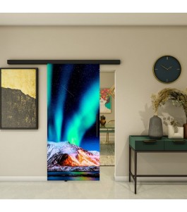 Glasschiebetür BLACK-LINE - Fotoprint Model 151