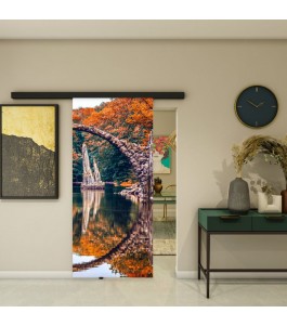 Glasschiebetür BLACK-LINE - Fotoprint Model 159